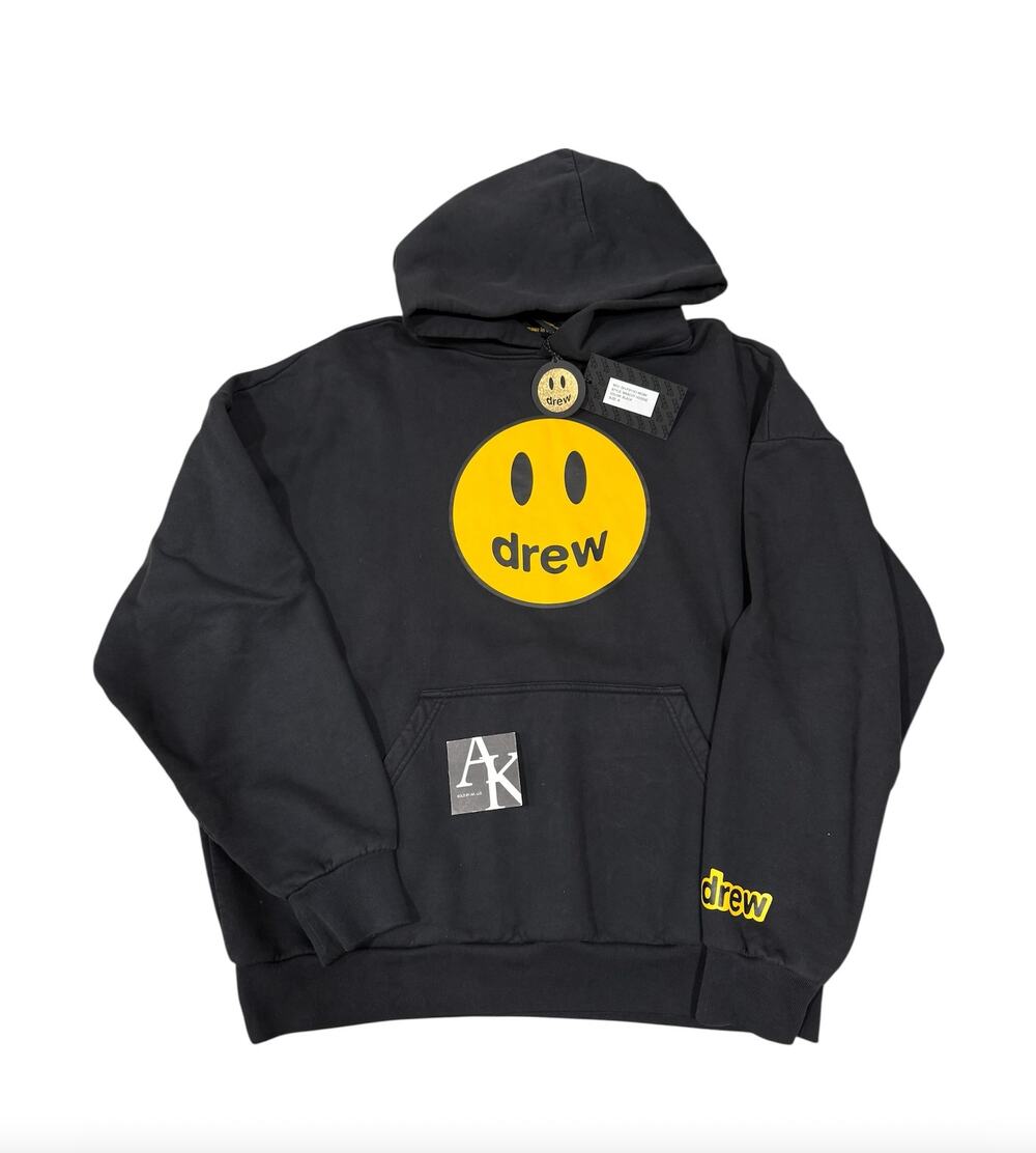 DREW House Black Oversized Mascot Hoodie Sweatshirt Small